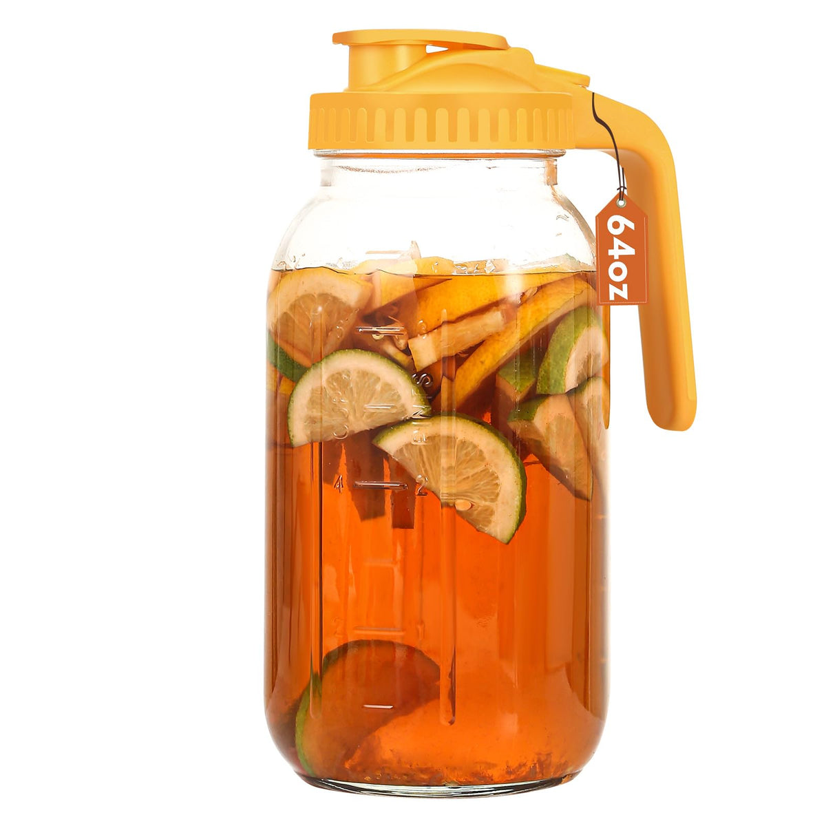 Mihlapi 32 oz Breast Milk Pitcher, 1 Quart Glass Mason Jar with Lid
