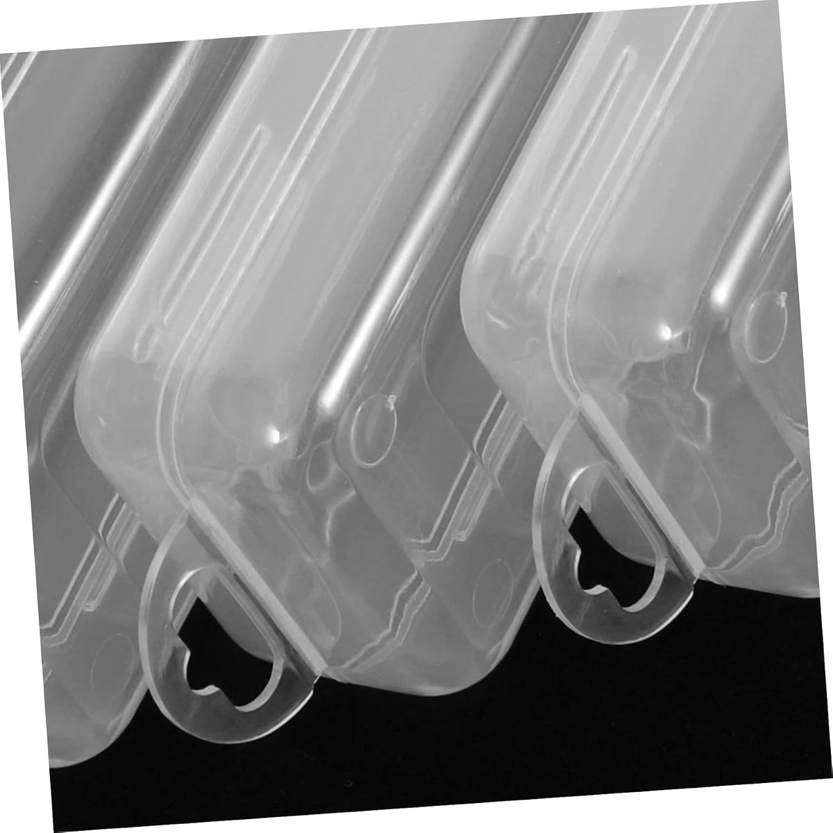 4pcs Plastic Drinking Straw Storage Box with Lids for Travel