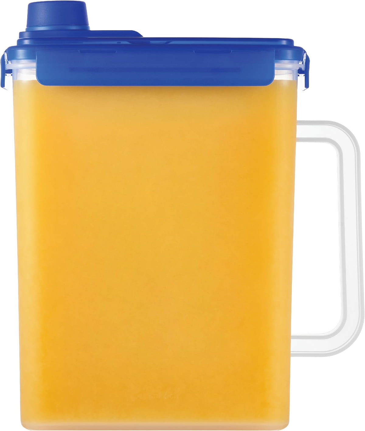 LocknLock Aqua Fridge Door Water Jug | Clear Pitcher | BPA Free Plastic Pitcher with Lid | 1 Gallon Pitcher with Lid for Water, Juice, Tea & More Beverages, Blue