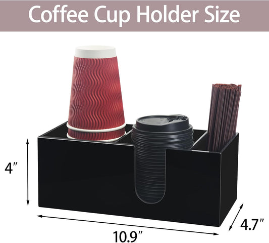 Coffee Bar Accessories and Organizer, Coffee Cup Holder Storage Box