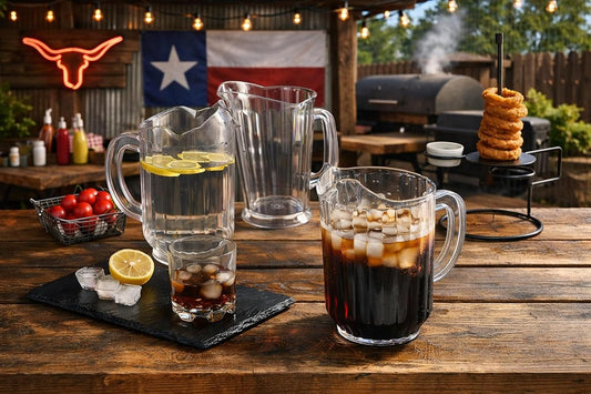 New Star Foodservice Commercial Polycarbonate Water Pitcher, 60 oz, Clear