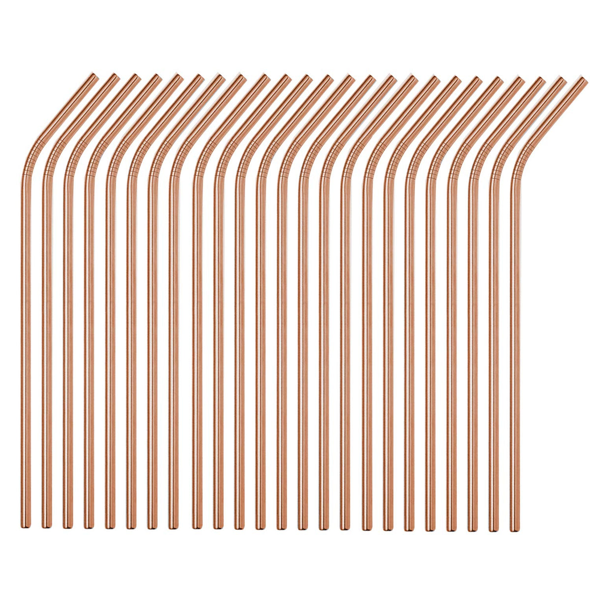 Stainless Steel Straws 50 Pack Bulk 8.5" Reusable Drinking Straws for 20 24 30 OZ Yeti Rtic Tumblers (Silver, 50 piece - 8.5 inch - All Straight)