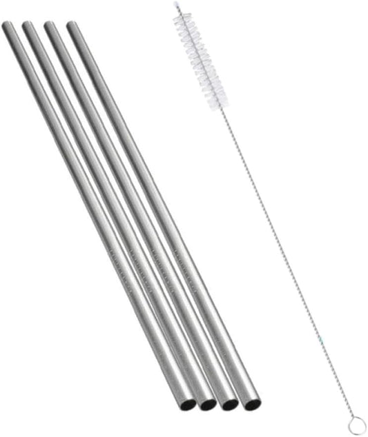 11pcs Reusable Stainless Steel Drinking Straws Set