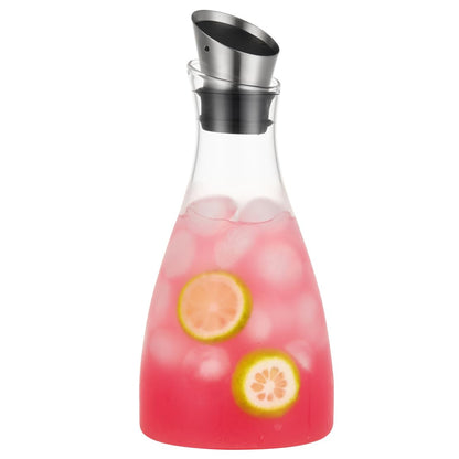Purefold 50 Oz Borosilicate Glass carafe with Lid 1.5 Liter Glass Pitcher