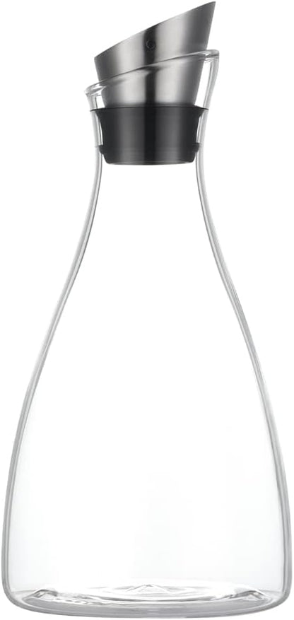 Purefold 50 Oz Borosilicate Glass carafe with Lid 1.5 Liter Glass Pitcher