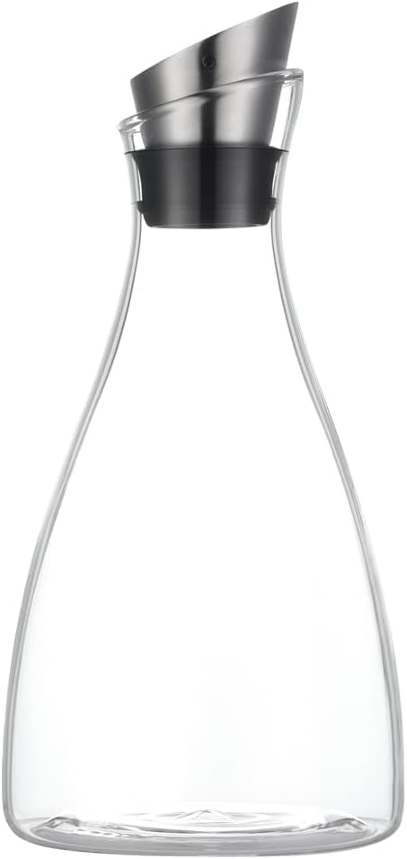 Purefold 50 Oz Borosilicate Glass carafe with Lid 1.5 Liter Glass Pitcher