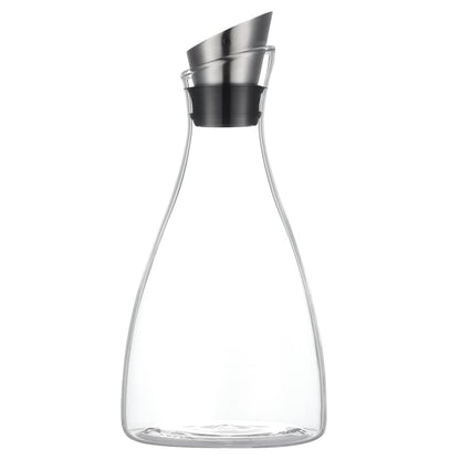 Purefold 50 Oz Borosilicate Glass carafe with Lid 1.5 Liter Glass Pitcher