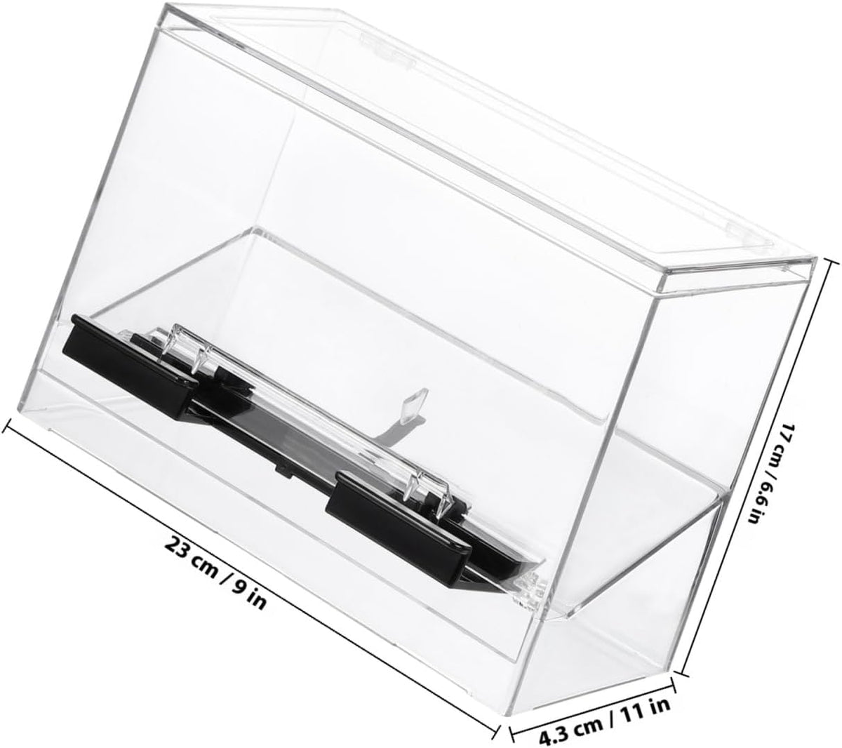 Cabilock Acrylic Straw Dispenser Bulk Drinking Straw Box Storage Case for Unpacked Straws Counter Organizer for Home Restaurant Office 9.05 X 6.69 X 4.33 in