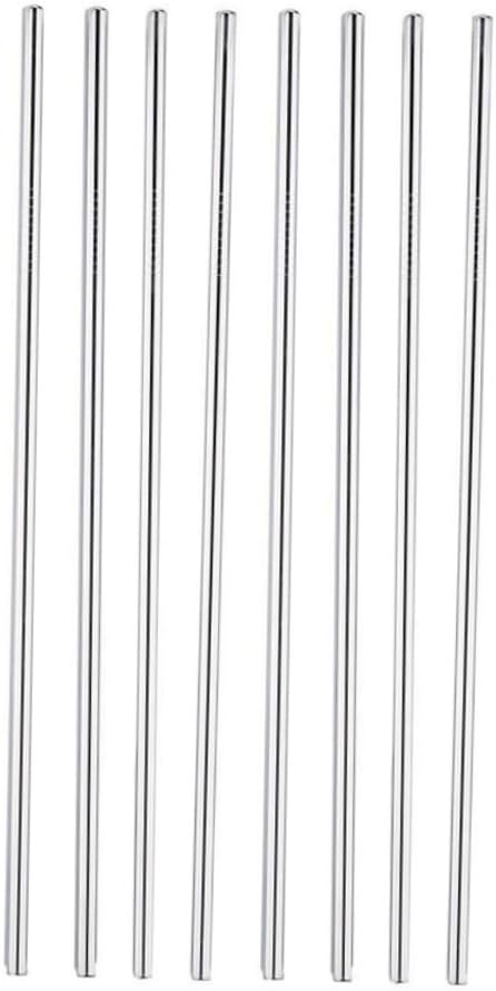 11pcs Stainless Steel Straight Straws Reusable Set