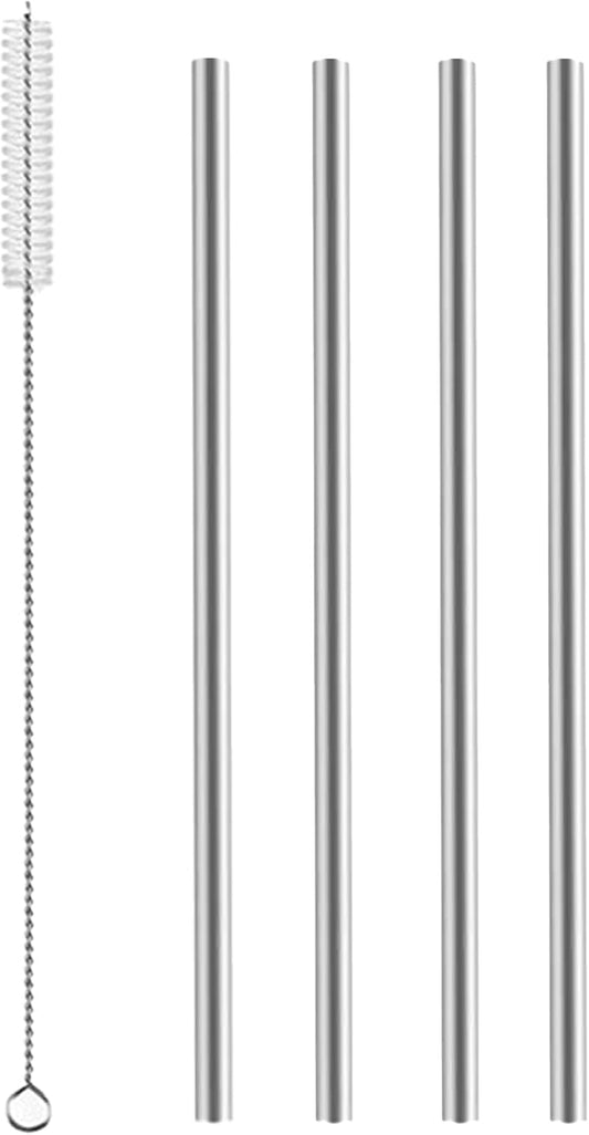 0.24'' Grade 2 ASTM F67 Pure Titanium Straws with Cleaning Brush