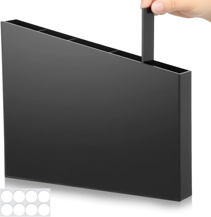 Honeydak Black Acrylic Straw Holder for Cabinet Door