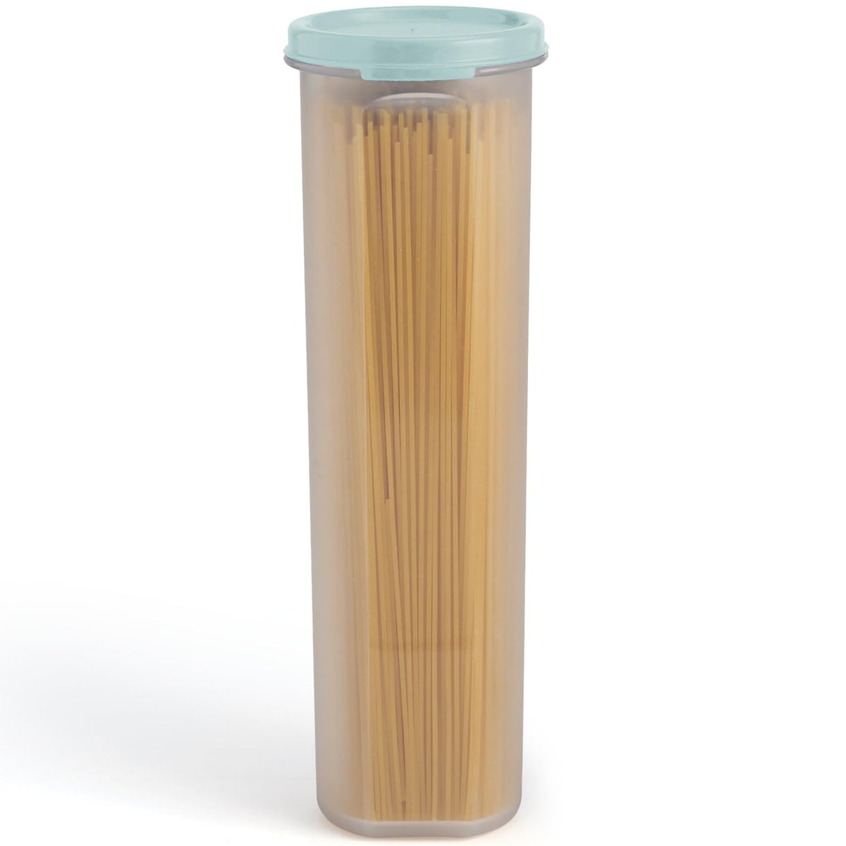 Tall Clear Spaghetti Pasta Container Storage With Lid.Multi-Purpose Kitchen Pantry Organization And Food Storage For Noodles Beans Straws - Airtight Leakproof Spaghetti Keeper BPA Free 37 oz.