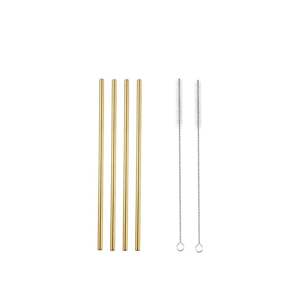 Reusable Metal Straws 304 Stainless Steel 30 Pack with Cleaning Brush(1Pcs Silver Bent)