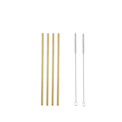 Reusable Metal Straws 304 Stainless Steel 30 Pack with Cleaning Brush(1Pcs Silver Bent)