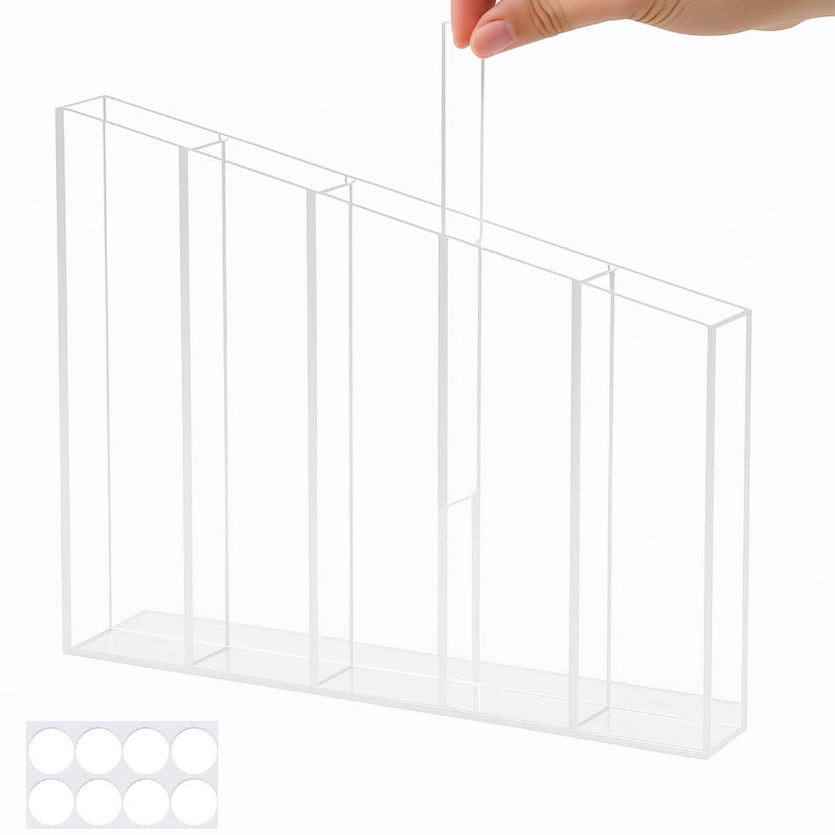 Honeydak Black Acrylic Straw Holder for Cabinet Door