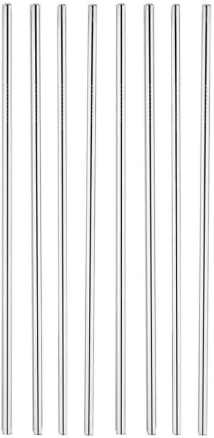 11pcs Straight Drinking Straws with Brush Stainless Steel Reusable