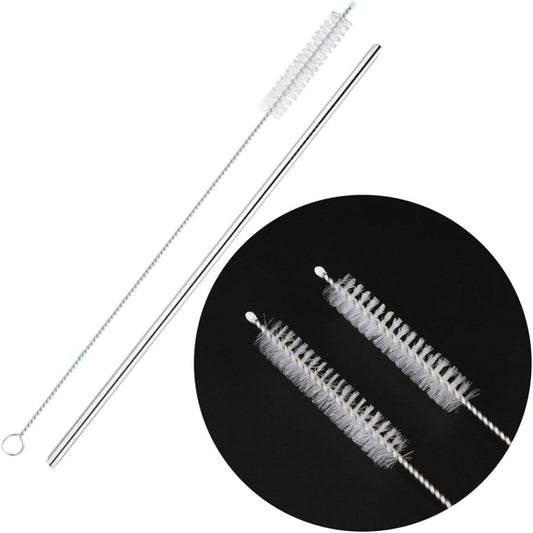 Stainless Steel Straight Drinking Straws Reusable 11pcs