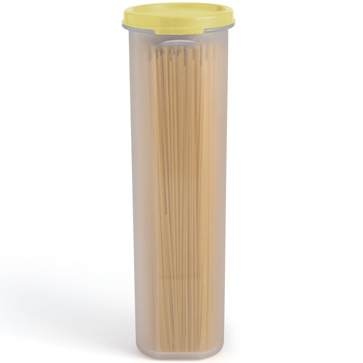 Tall Clear Spaghetti Pasta Container Storage With Lid.Multi-Purpose Kitchen Pantry Organization And Food Storage For Noodles Beans Straws - Airtight Leakproof Spaghetti Keeper BPA Free 37 oz.