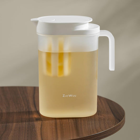 2 Quart Water Pitcher with Lid, Airtight Fridge Drink Storage Jug