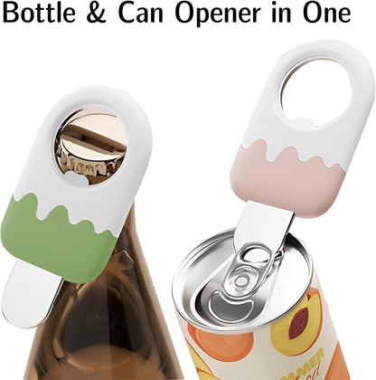 2 Pack Magnetic Straw Holder for Fridge, Cabinet & Counter – Multi-Use Straw Storage & Organizer with Bottle Can Opener