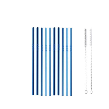 Reusable Metal Straws 304 Stainless Steel 30 Pack with Cleaning Brush(1Pcs Silver Bent)