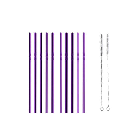 Reusable Metal Straws 304 Stainless Steel 30 Pack with Cleaning Brush(1Pcs Silver Bent)
