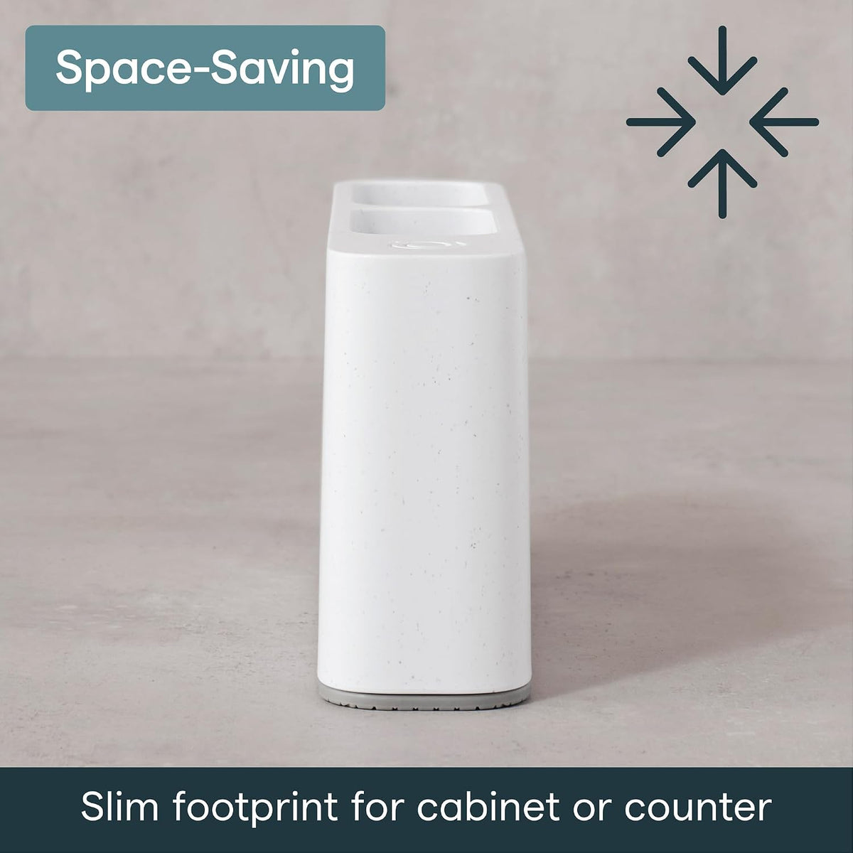 YouCopia SipStation Straw Holder, 20+ Straw Storage, Cabinet Organizer