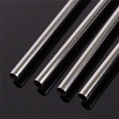 4pcs Straight Drinking Straws Stainless Steel Reusable