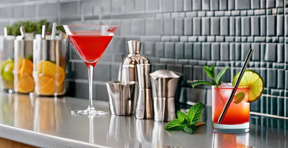 Stainless Steel Short Straws 5 1/2 Inches - 32 pcs - Reusable Drinking Straws - Good for Cocktail, Party, Juices, Ice Coffee