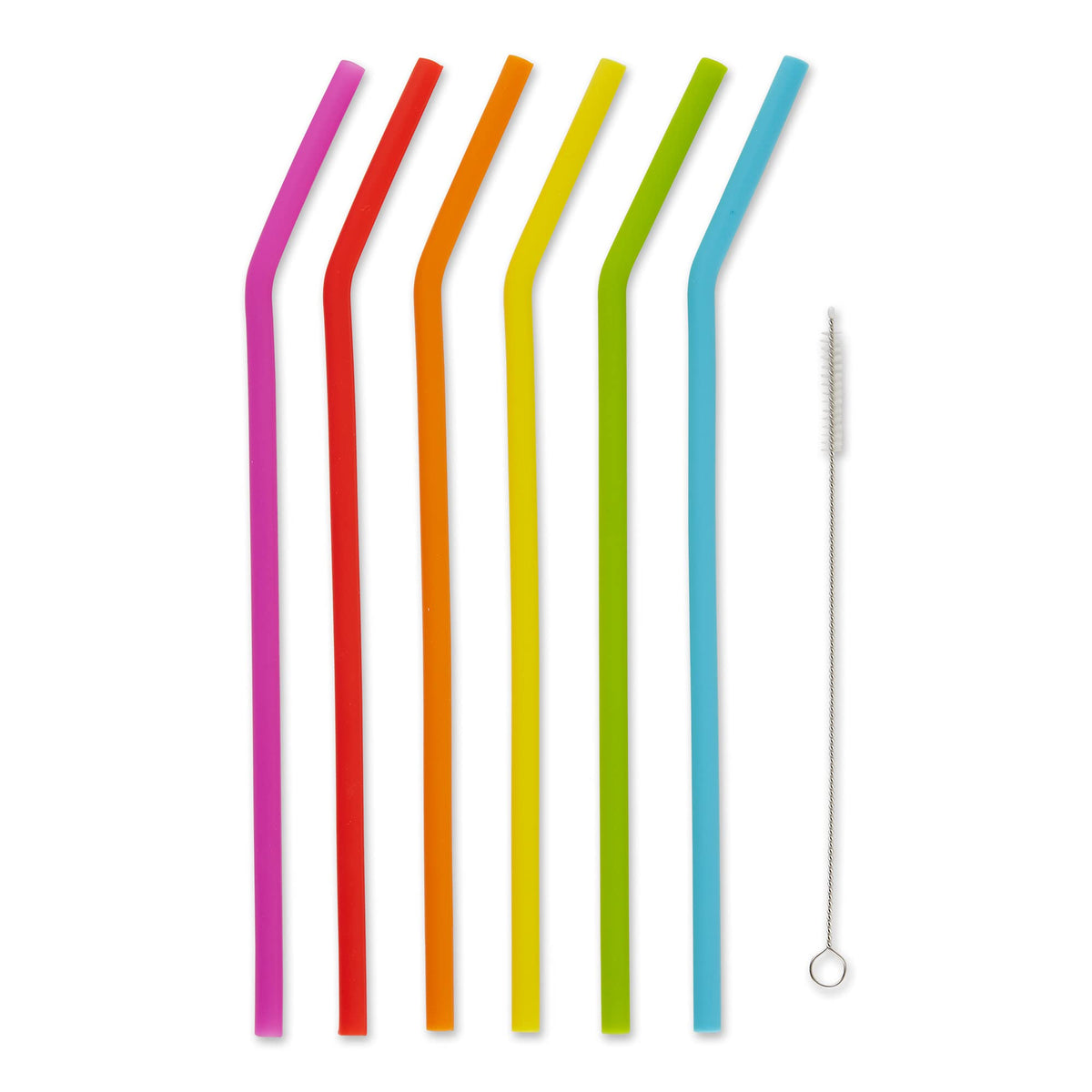RSVP International Reusable Straw Set Dishwasher Safe, 8.5 Inch, 4 Piece, Stainless Steel Straight