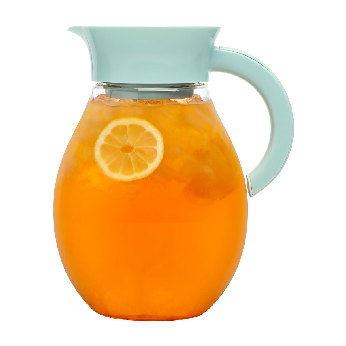 Primula The Big Iced Tea Maker and Infuser, Plastic Beverage Pitcher with Leak Proof, Airtight Lid, Fine Mesh Reusable Filter, Made without BPA, Dishwasher Safe, Green