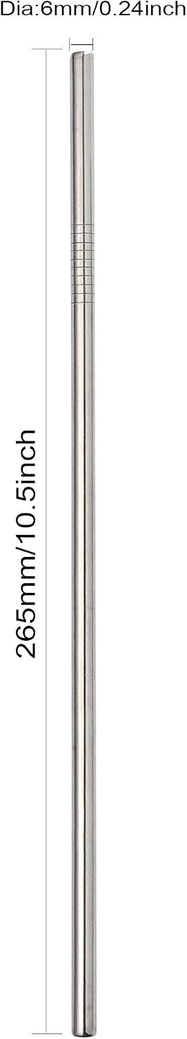 Stainless Steel Straws - 50 Pack Bulk 8.5" Reusable Drinking Straws - All Bent Curved Straws for 20-30 OZ Yeti Rtic Tumblers - Wholesale (Silver, 50 piece - 8.5 inch - All Bent)