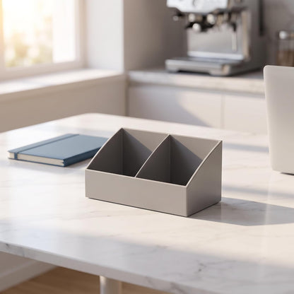 BinaryABC Sugar Packet Holder, Coffee Bar Tea Bag Organizer Box,Grey