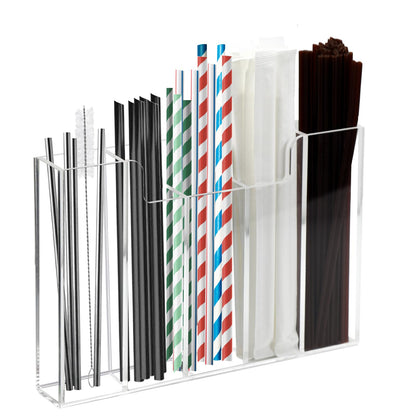 Straw Holder Organizer Dispenser Storage Acrylic for Kitchen Cabinet Door