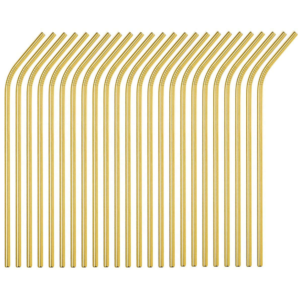 50-Pack Stainless Steel Straws,Reusable Metal Straws in Bulk Super Long 10.5 Inch All Straight Drinking Straws for 30oz/20oz Tumblers Yeti Cups Travel Mugs(All straight 50pcs -10.5" Silver)