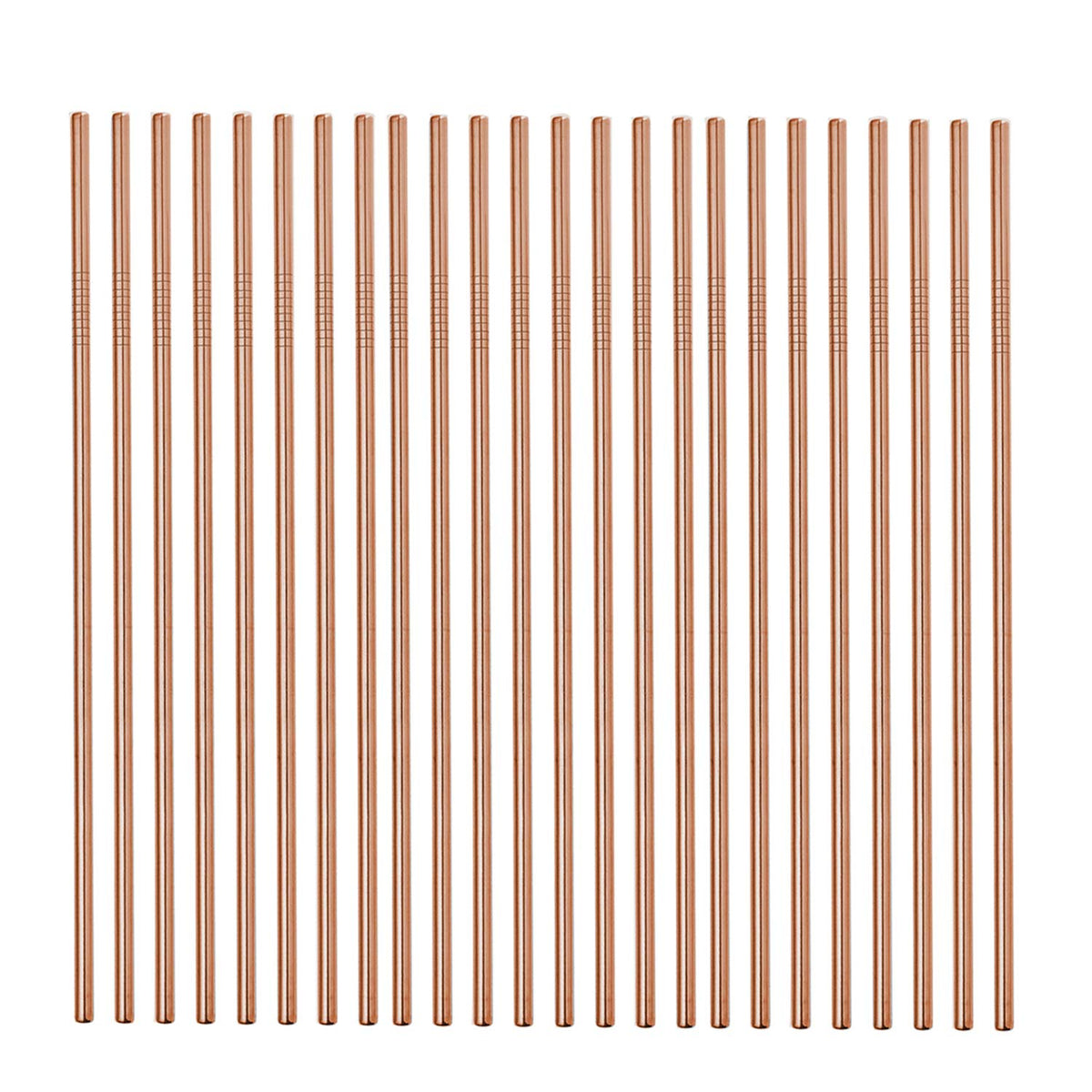 Stainless Steel Straws 50 Pack Bulk 8.5" Reusable Drinking Straws for 20 24 30 OZ Yeti Rtic Tumblers (Silver, 50 piece - 8.5 inch - All Straight)
