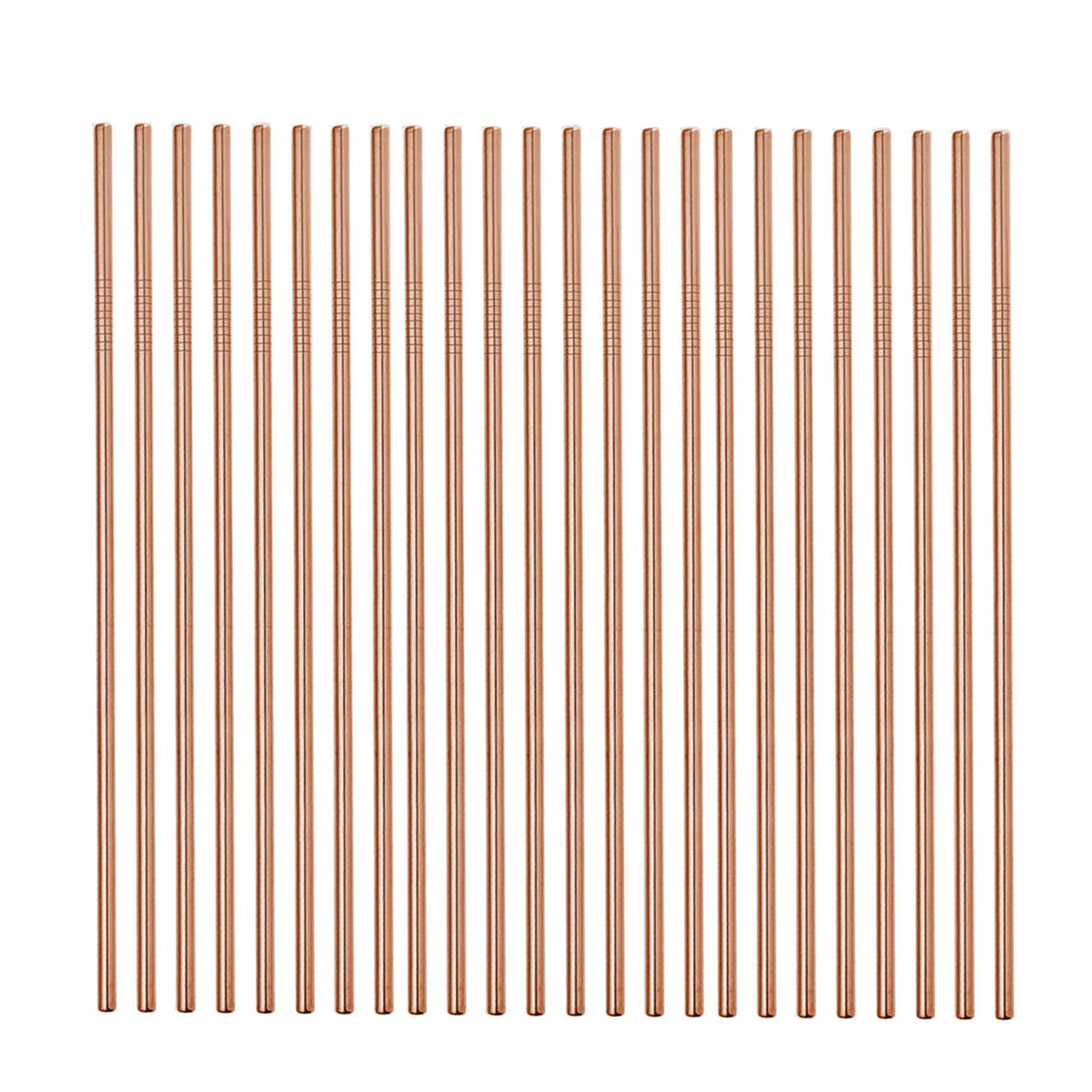 50-Pack Stainless Steel Straws,Super Long 10.5 Inch Drinking Metal Straws for 30oz/20oz Tumblers Yeti Cups Travel Mugs,Reusable Rustproof Dishwasher Safe (All straight 50pcs -10.5" Gold)