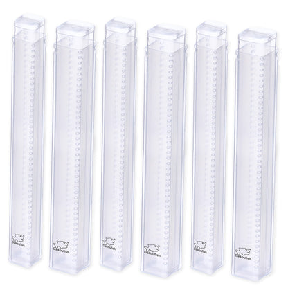 Dakoufish Plastic Straw Carrying Case,3Packs Reusable Collapsible Boxes for 9-13 Inch Straight Drinking Straws Storage Perfect for Travel, Gifts.
