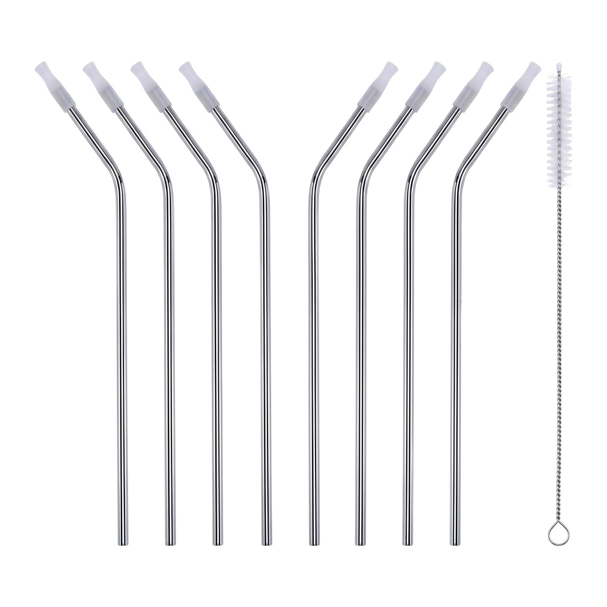 8 Pcs Reusable Straws,Drinking Straws with Brush