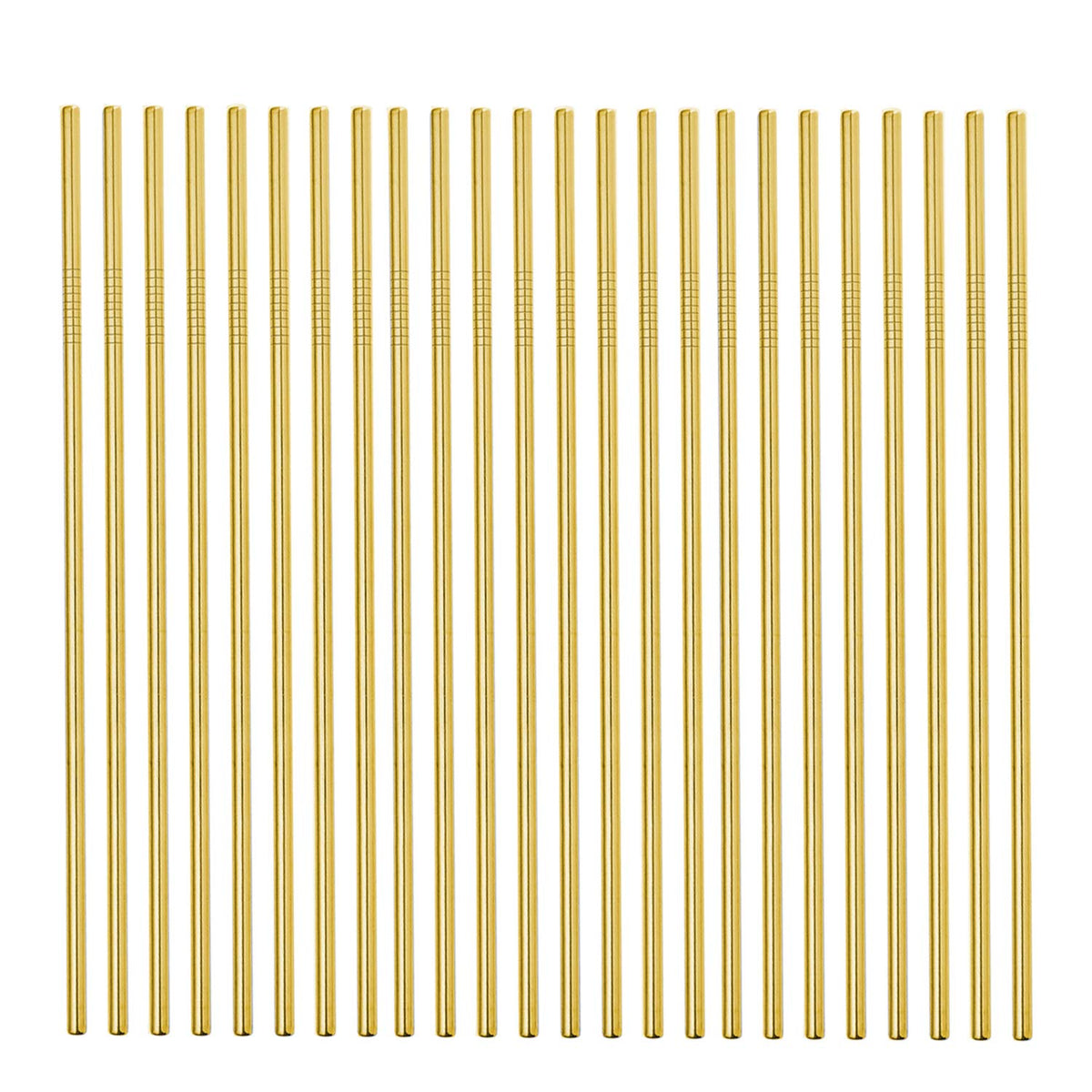 Stainless Steel Straws 50 Pack Bulk 8.5" Reusable Drinking Straws for 20 24 30 OZ Yeti Rtic Tumblers (Silver, 50 piece - 8.5 inch - All Straight)
