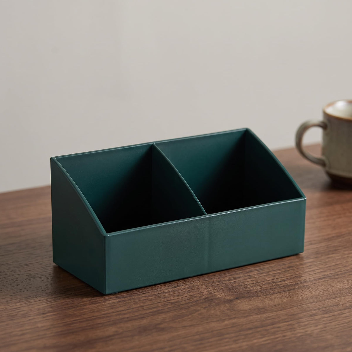 BinaryABC Sugar Packet Holder, Coffee Bar Tea Bag Organizer Box,Grey