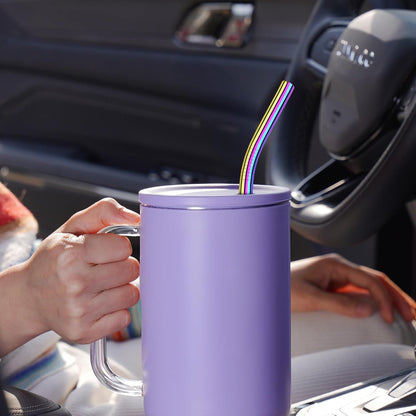 Tomorotec 8PCS Stainless Steel Straws Fit for 40oz Stanley Tumblers