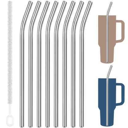 Tomorotec 8PCS Stainless Steel Straws Fit for 40oz Stanley Tumblers