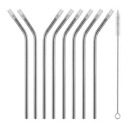 8 Pcs Reusable Straws,Drinking Straws with Brush