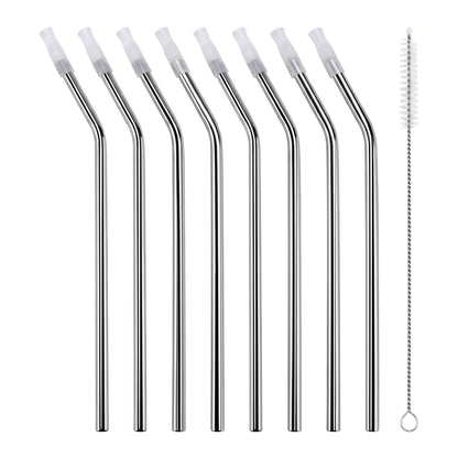 8 Pcs Reusable Straws,Drinking Straws with Brush