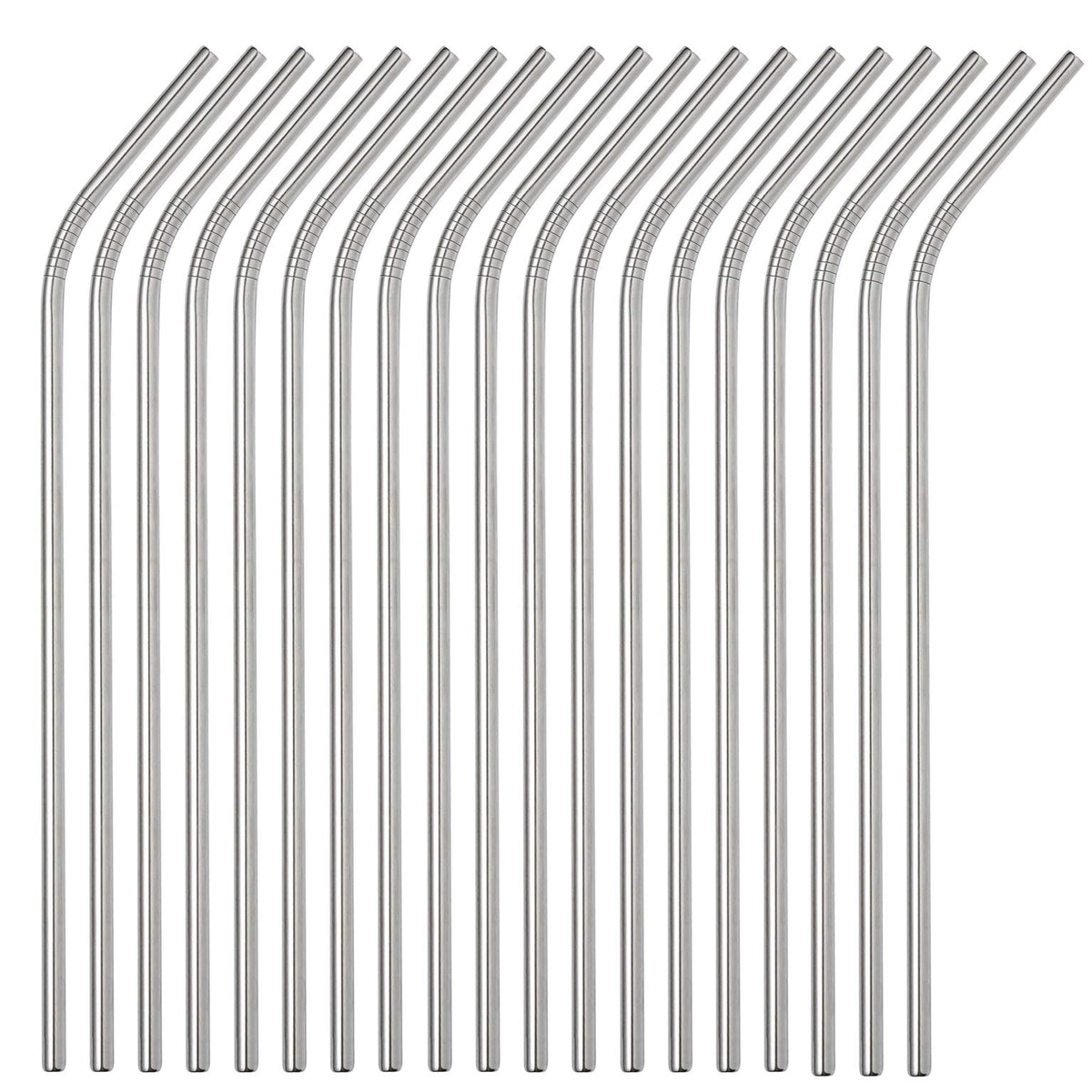 50-Pack Stainless Steel Straws,Super Long 10.5 Inch Drinking Metal Straws for 30oz/20oz Tumblers Yeti Cups Travel Mugs,Reusable Rustproof Dishwasher Safe (All straight 50pcs -10.5" Gold)