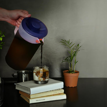 Water Pitcher with Lid 1 Gallon Pitcher BPA Free & Phthalate Free - Navy