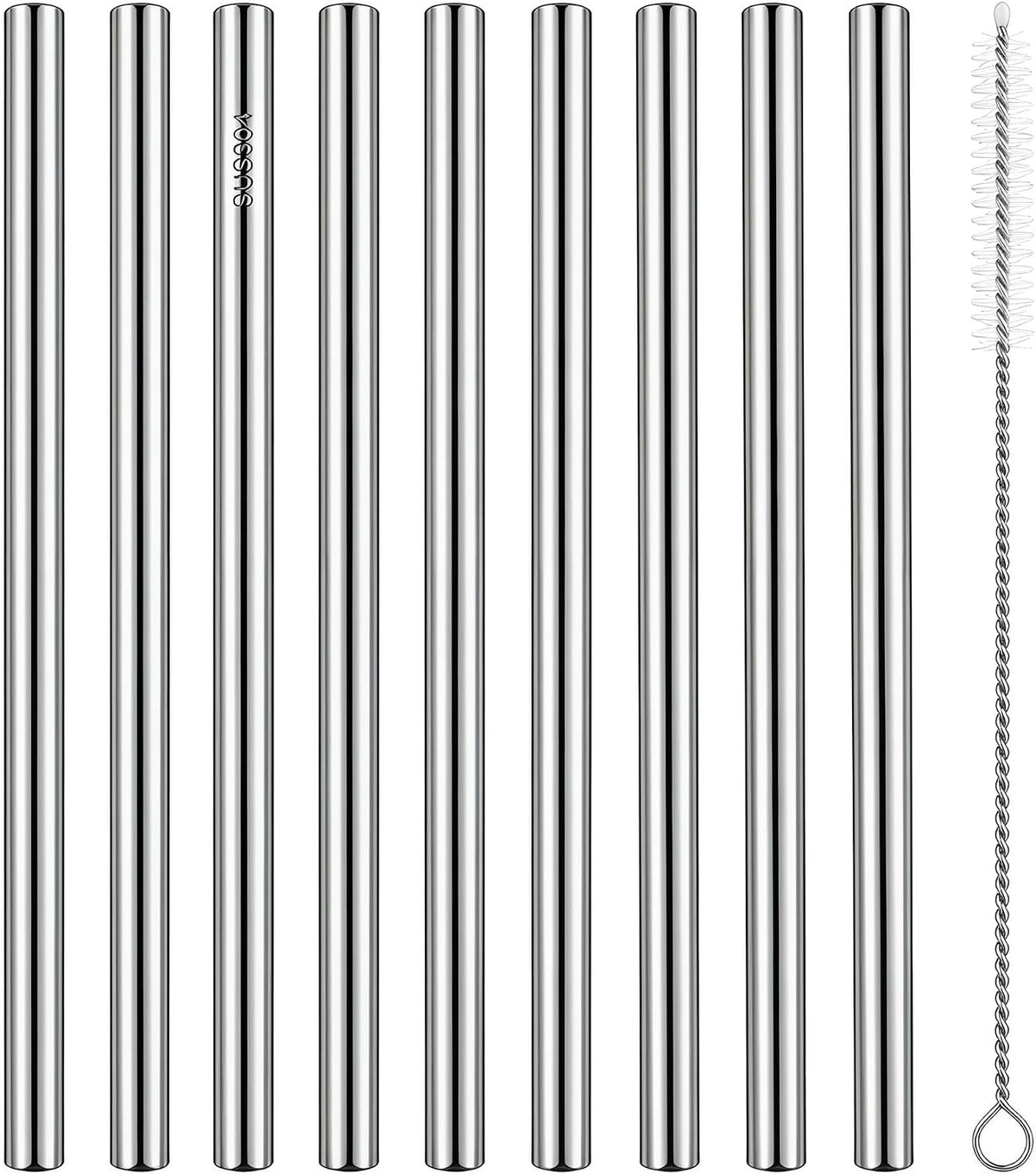 8 Pcs Reusable Straws,Drinking Straws with Brush