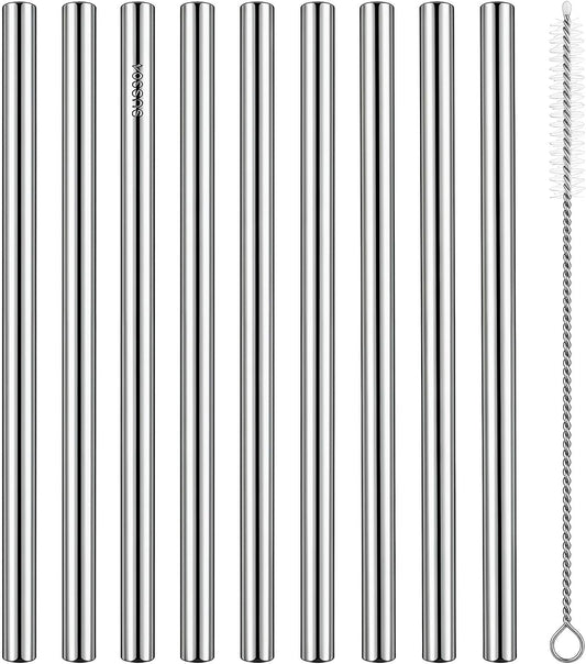 8 Pcs Reusable Straws,Drinking Straws with Brush