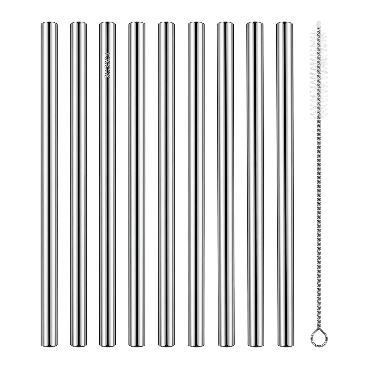 8 Pcs Reusable Straws,Drinking Straws with Brush